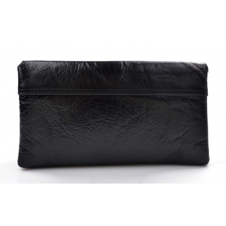 Sac pochette noir pochette cuir sac à main cuir sac de soirée pochette femme