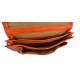 Briefcase leather office bag backpack shoulder bag conference bag mens business orange