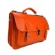 Briefcase leather office bag backpack shoulder bag conference bag mens business orange