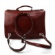 Briefcase leather office bag backpack shoulder bag conference bag mens business red
