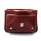 Briefcase leather office bag backpack shoulder bag conference bag mens business red
