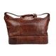 Leather duffle bag leather luggage genuine leather shoulder bag brown mens ladies