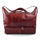 Leather duffle bag leather luggage genuine leather shoulder bag red mens ladies
