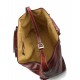 Leather duffle bag leather luggage genuine leather shoulder bag red mens ladies