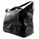 Sac de voyage en cuir homme femme bandoulière en cuir véritable noir