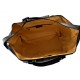 Leather duffle bag genuine leather shoulder bag black