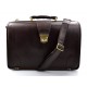 Sac cuir doctor bag sac docteur marron fonce homme femme sac messenger en cuir