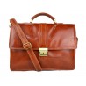 Leather briefcase mens ladies office handbag shoulder bag messenger business bag satchel honey leather executive bag