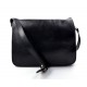 Mens leather bag shoulder bag genuine leather messenger black business document bag