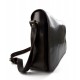 Bolso messenger de piel bandolera de cuero bolso de hombre piel bolso de espalda marròn oscuro