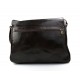 Bolso messenger de piel bandolera de cuero bolso de hombre piel bolso de espalda marròn oscuro