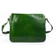 Bolso messenger de piel bandolera de cuero bolso de hombre piel bolso de espalda verde