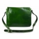 Bolso messenger de piel bandolera de cuero bolso de hombre piel bolso de espalda verde