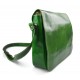 Bolso messenger de piel bandolera de cuero bolso de hombre piel bolso de espalda verde