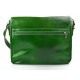 Bolso messenger de piel bandolera de cuero bolso de hombre piel bolso de espalda verde