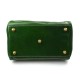 Damen leder doktor bag doctorbag handtasche shultertasche grun
