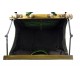 Ladies leather handbag doctor bag handheld shoulder bag green made in Italy genuine leather bag