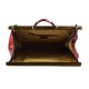 Leder Artztasche Ledertasche Damen Leder Doktor Tasche Artzt Reisetache Doctor Bag rot