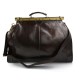 Borsone viaggio in pelle doctor bag pelle testa moro borsa medico