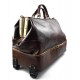 Sac docteur voyage cuir doctor bag cuir trolley voyage marron fonce cuir sac voyage bagages a main