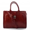 Leather briefcase office document bag business bag executive VIP briefcase red