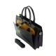 Leather briefcase mens women office shoulder bag document messenger bag business bag executive VIP briefcase honey