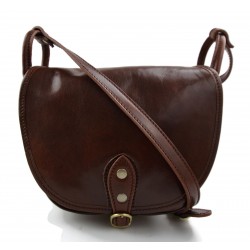 Borsa donna pelle tracolla a spalla marrone