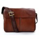 Leather satchel mens messenger ladies handbag ipad tablet leather bag brown