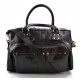Leder damen handtasche ledertasche dunkelbraun seitentasche