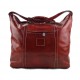 Leather duffle bag XXXL weekender red mens ladies travel duffel gym bag luggage