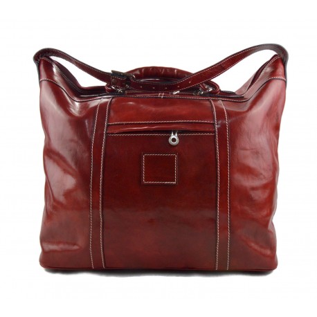 Bolso de viaje bolso hombre bolso de cuero rojo bolso mujer bolso de mano