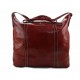 Leather duffle bag XXXL weekender red mens ladies travel duffel gym bag luggage
