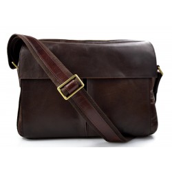 Bolso tableta piel bolso ipad piel bolso messenger bolso hombre piel bolso de mujer bolso de espalda marron oscuro