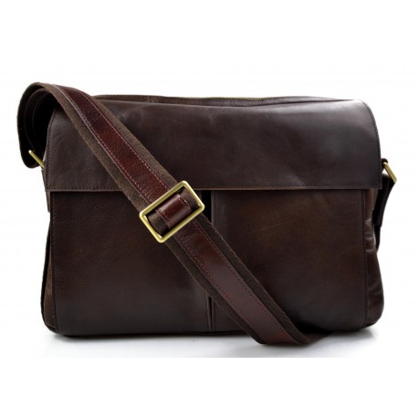 Sacoche de ipad tablet sacoche portable sac cuir sac à main bandoulière sacoche femme homme brun