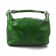 Bolsa de viaje deportiva mujer bolsa de hombro maleta bolso equipaje de piel genuina verde