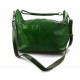 Bolsa de viaje deportiva mujer bolsa de hombro maleta bolso equipaje de piel genuina verde