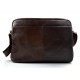 Bolso tableta piel bolso ipad piel bolso messenger bolso hombre piel bolso de mujer bolso de espalda marron oscuro