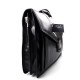 Sac a main cuir bandoulière homme femme messenger noir