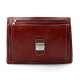 Carpeta de cuero maletin de piel bolso de piel bolso de mano rojo