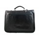 Mens leather bag shoulder bag genuine leather briefcase black