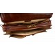 Leather briefcase business bag conference bag satchel brown