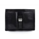 Bolso cartera de cuero bolso de cuero bolso hombre bolso mujer negro