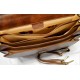 Leder herren damen aktentasche messenger ledertasche braun