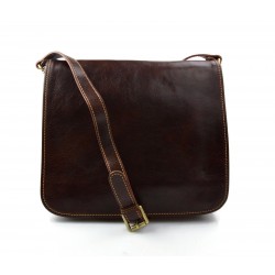 Leather messenger bag mens women leather bag leather shoulder bag brown