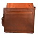 Sac messenger en cuir marron homme famme cuir sac d'épaule bandoulière sac postier