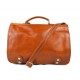 Messenger leather bag office bag mens business shoulder bag satchel honey
