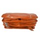 Messenger leather bag office bag mens business shoulder bag satchel honey