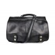 Messenger leather bag office bag mens business shoulder bag satchel black