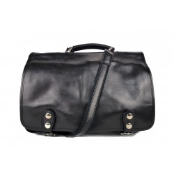 Messenger borsa pelle uomo donna borsa postino cartella pelle messenger nero