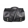 Sacoche ordinateur messenger sac à main cuir bandoulière cuir sac d'épaule sac postier noir